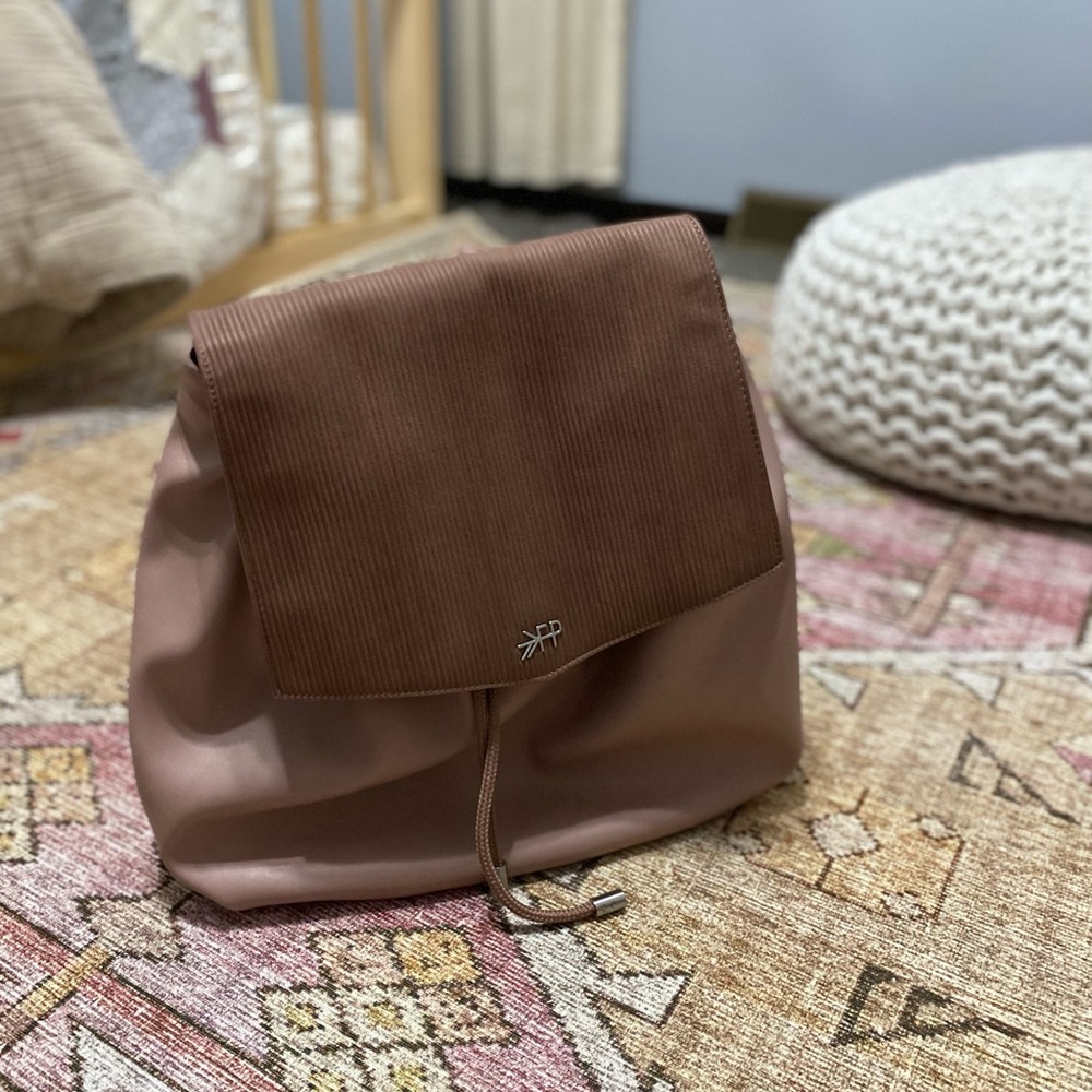 Fig Ribbed Drawcord Backpack Freshly Picked - Picture 3 of 4